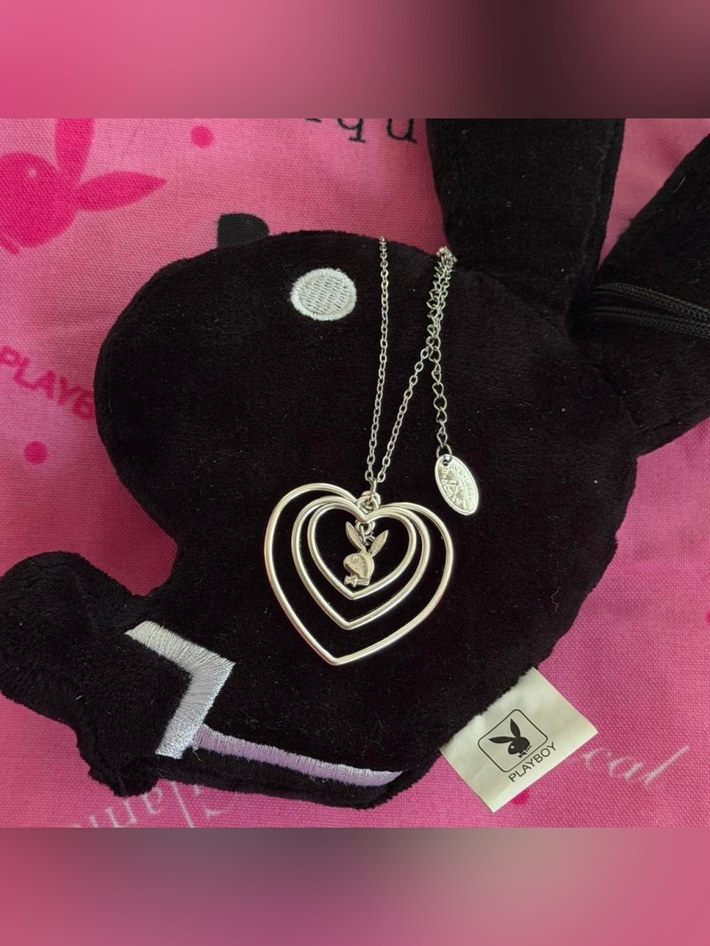 Playboy Y2K heart necklace